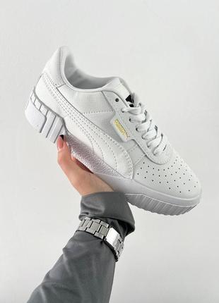 Женские кроссовки puma cali white1 фото