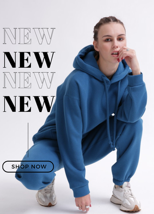 Стильний теплий костюм oversize