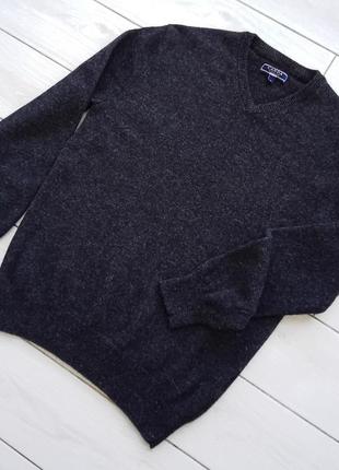 Пуловер графит 100% шерсть