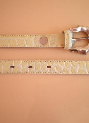 Качественный не широкий ремень мягкая кожа buckles & belts bb 85см укорачивается по пряжке3 фото