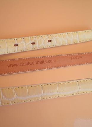 Качественный не широкий ремень мягкая кожа buckles & belts bb 85см укорачивается по пряжке6 фото