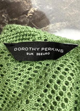 Кофта накидка dorothy perkins, зеленая6 фото