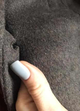 Zara шерстяное оверсайз пальто3 фото