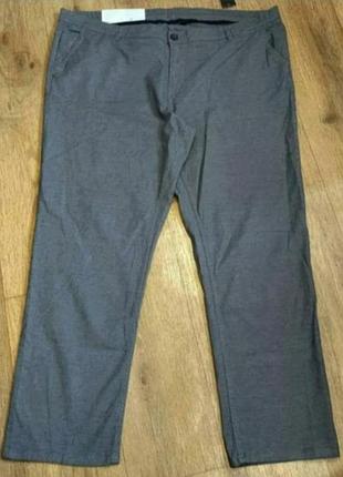 Батал! шикарные стильные брюки livergу серого цвета - р. 64