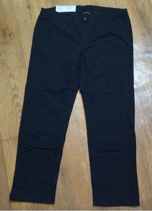Батал! шикарные стильные брюки черного цвета livergy, р.622 фото