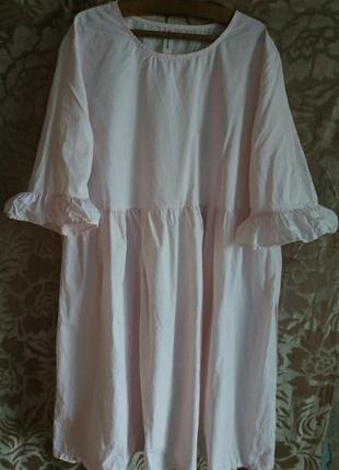 Рожеве плаття oversize на 46-481 фото