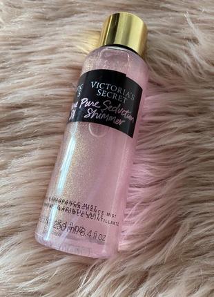 Спрей виктория секрет с шиммером pure seduction shimmer victorias secret