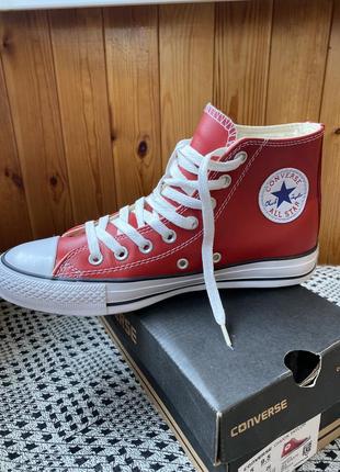 Конверсы, кожа. converse all star1 фото