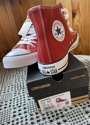 Конверсы, кожа. converse all star5 фото