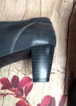 Винтажные  кожаные ботинки на шнурках темно-серые paker3 фото
