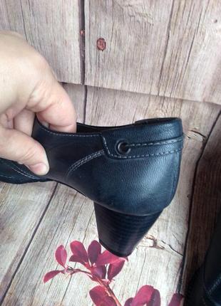 Винтажные  кожаные ботинки на шнурках темно-серые paker7 фото