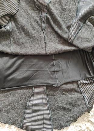 Комбинированная трикотажная юбка гаде 42 р италия3 фото