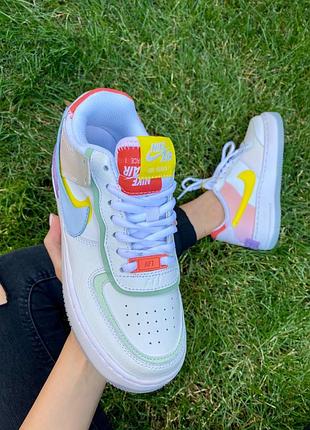 💛💜❤️💙nike air force 1 low colors💙❤️💜💛жіночі кросівки найк еір форс весна-осінь