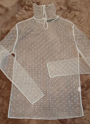 Кофта сетка белая boohoo/8