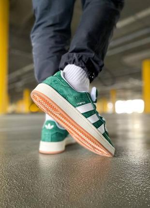 Кроссовки adidas campus 00s "dark green"4 фото