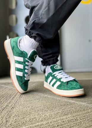 Кроссовки adidas campus 00s "dark green"7 фото