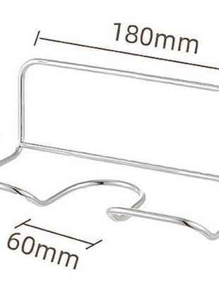 Полка держатель для фена в ванную. крепление полочка для фена металлическая. подставка настенная3 фото