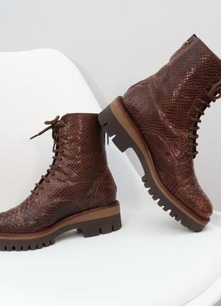 Легкие и удобные кожаные ботинки pasito на стопу 24.5 см5 фото