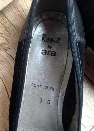 Туфли кожанно-замшевые rene de ara4 фото