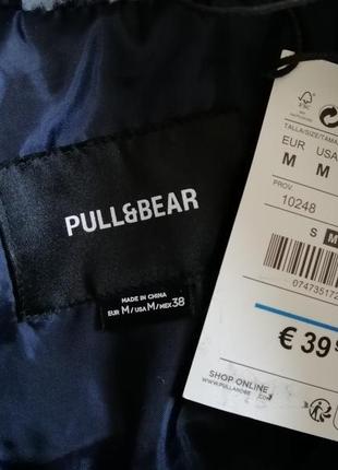 Куртка рубашка pull&bear м (l) 38 в составе шерсть унисекс2 фото