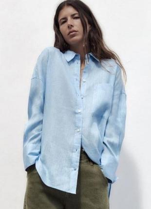 Сорочка оверсайз zara