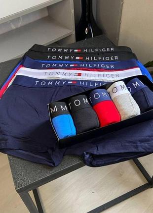 Труси чоловічі боксери tommy hilfiger 5 шт набір у подарунковій упаковці боксери труси труси чоловічі труси боксери