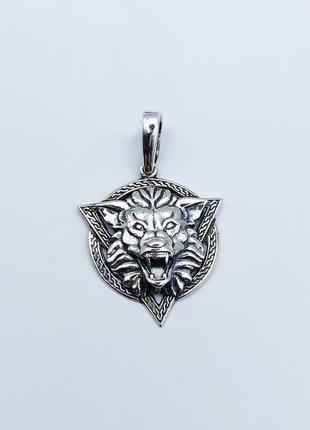 Амулет серебряный "волк" 4,1 г1 фото