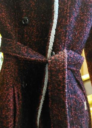 Жіноче тепле пальто-шубка, з капюшоном1 фото