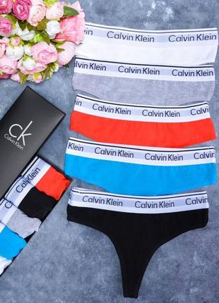 Комплект жіночої білизни кельвін кляйн calvin klein сірий топ стрінги кельвін кляйн2 фото