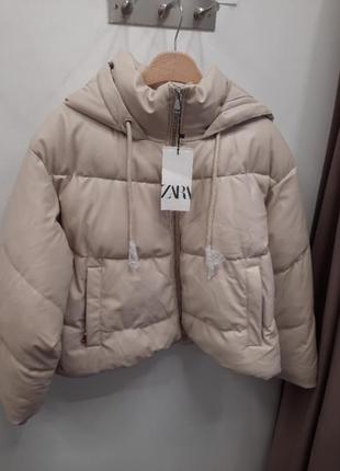 Куртка zara р.xl(175/100a), эко-кожа5 фото