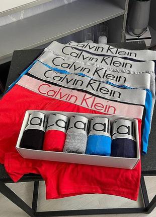 Трусы мужские боксеры calvin klein 3 шт в подарочной упаковке / мужских трусов / кельвин кляйн нижнее белье3 фото