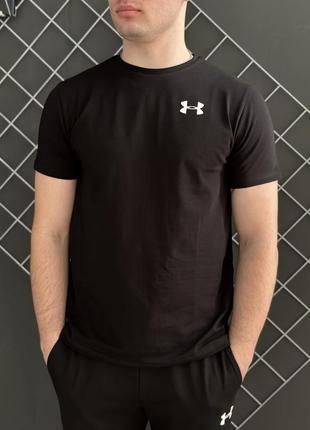 Комплект 5в1 under armour костюм кофта + штани  + футболка чорна  + жилетка + шкарпетки 2 пари ⚫️6 фото