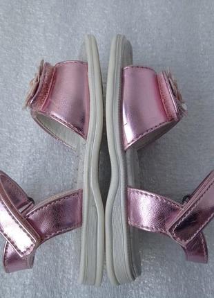 Кожаные детские босоножки сандалии для девочки размер 22 - 236 фото