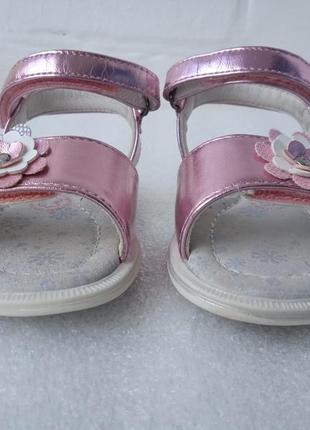 Кожаные детские босоножки сандалии для девочки размер 22 - 237 фото