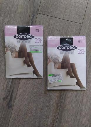 Італія! чорні панчохи з широкою мереживною гумкою під пояс, розмір 1/2