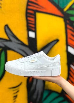 Кеды puma cali белые очень-очень крутые8 фото