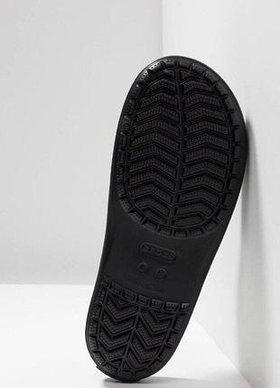 Крокс слайд шльопанці крокбенд чорні crocs crocband iii slide black / graphite