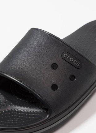 Крокс слайд шльопанці крокбенд чорні crocs crocband iii slide black / graphite