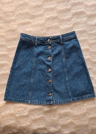 Брендовая джинсовая юбка2 фото