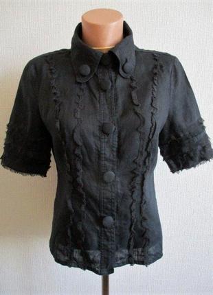 Льняна блузка з рюшами anne carson