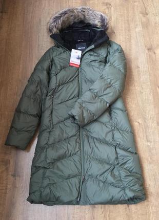 Marmot оригинал! зимнее пуховое пальто. пуховик куртка парка женская columbia