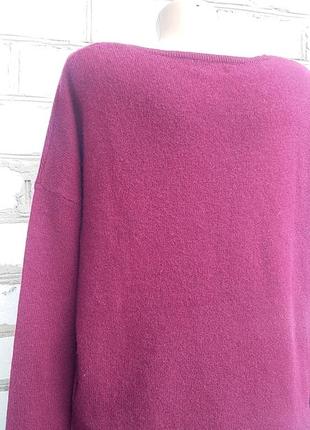 Винно-бурачный свитер джемпер кашемир как пушинка унисекс классика кэжуал5 фото
