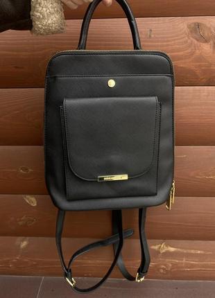 Молодежный черный рюкзак из плотной ткани steve madden6 фото