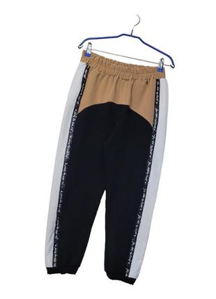 Джогеры, штаны на резинке,укороченные, высокая посадка4 фото