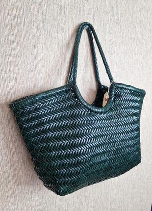 Трендова плетена сумка з натуральної шкіри dragon diffusion

, оригінал, ручна робота8 фото