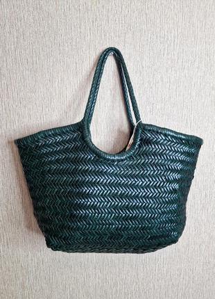 Трендовая плетеная сумка из натуральной кожи dragon diffusion

, оригинал, ручная работа7 фото