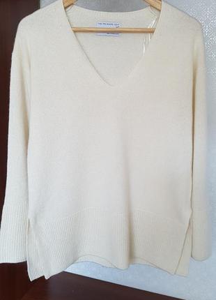 Белый шерстяной свитер1 фото