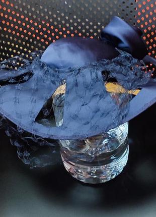 Очаровательная шляпка jouis designo с вуалью и бантом2 фото