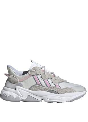 Кроссовки женские adidas ozweego white true pink оригинал