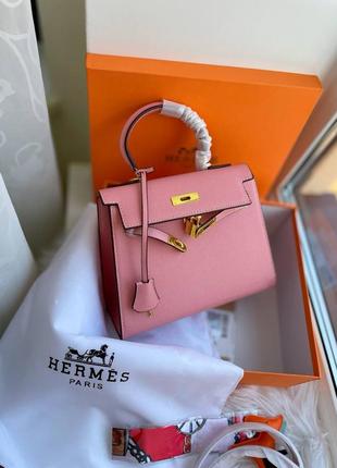 Женская кожаная сумка премиум, стиль "hermes"